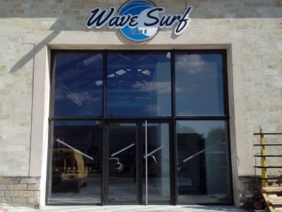 Réalisation du Wave Surf Café.